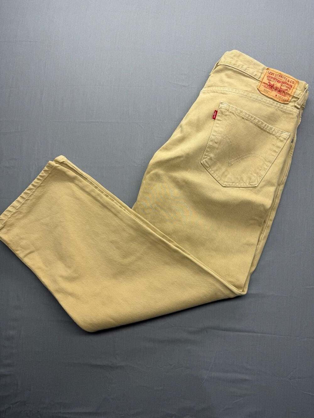 Levi's 550 Relaxed Fit Chino Pants, Size W36 L29, Beige